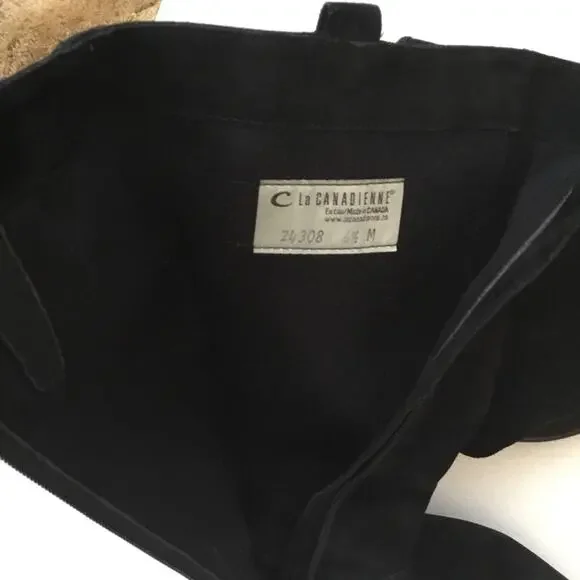 C la Canadienne Black Suede Boots - Picture 9 of 9